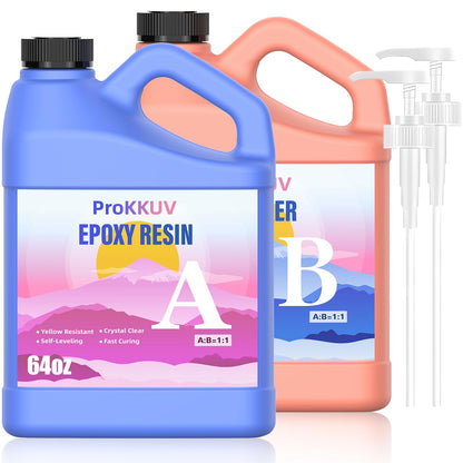 BONDING_ADHESIVES — ProKKUV epoxy resin kit with easy mix 1:1 formula for DIY crafts