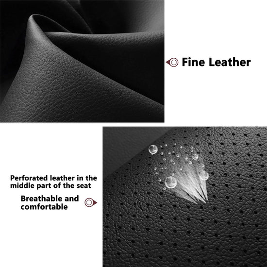 HKZ vehicle seat covers — custom fit leather for Toyota Camry Hybrid 2012-2017