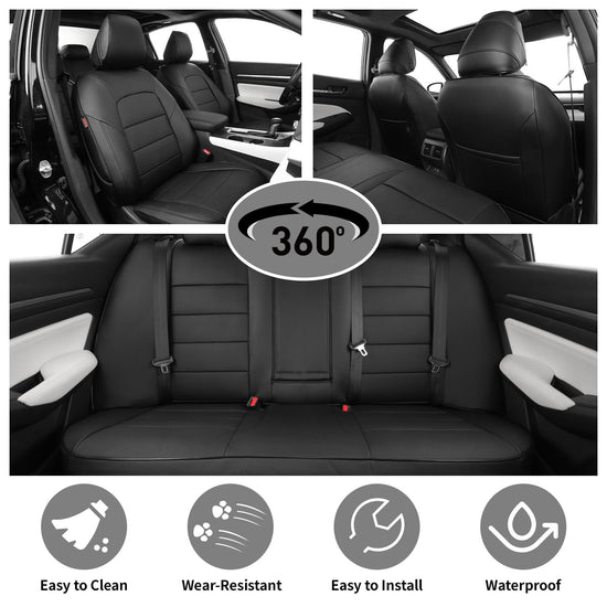 EKR vehicle seat covers - custom fit faux leather for Nissan Altima 2013-2018