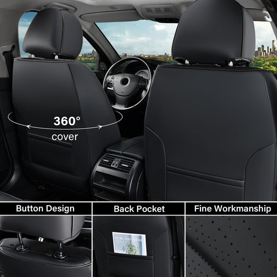 Coverado car seat cover — breathable nappa leather and waterproof design