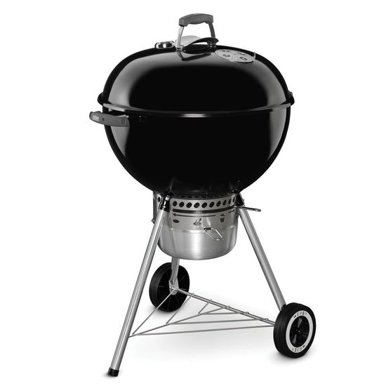 Barbecue grill — Weber 22-inch original kettle premium charcoal model in black