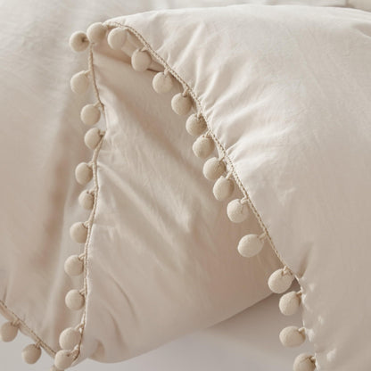 Bedding set — Ball pom fringe design comforter set by YIRDDEO