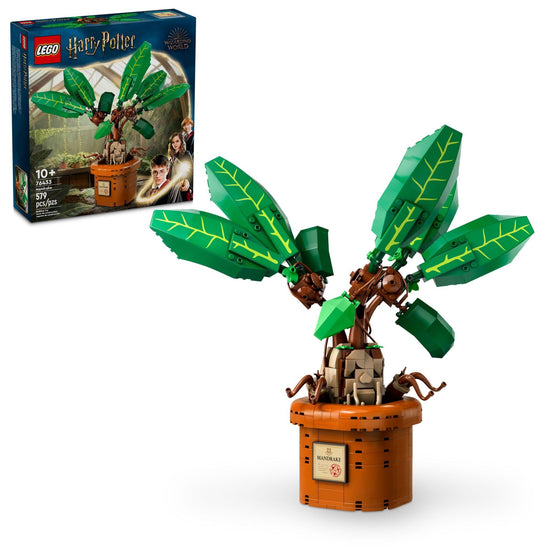 LEGO Harry Potter Mandrake figure and pot plant toy - magical creature playset for kids