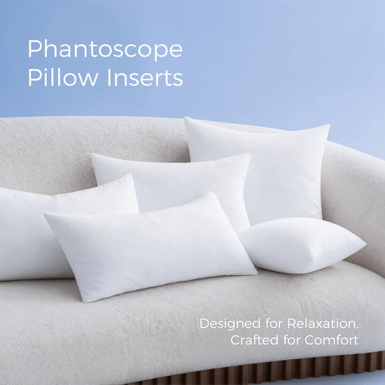 Phantoscope 12x20 Throw Pillow Insert, Lumbar Support Pillow for Couch Bed