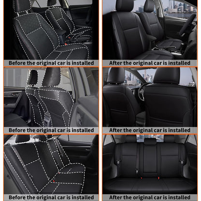 AOMSAZTO vehicle seat cover — Custom fit faux leather for Toyota Corolla 2014-2019