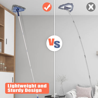 JEHONN mop with long handle 82 inches for baseboard, window, floor cleaning