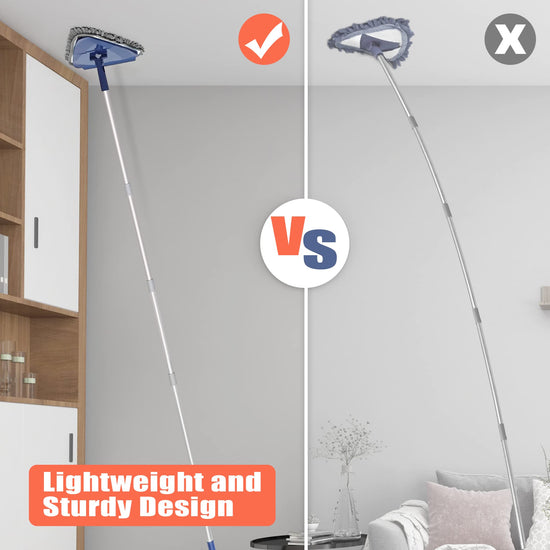 JEHONN mop with long handle 82 inches for baseboard, window, floor cleaning