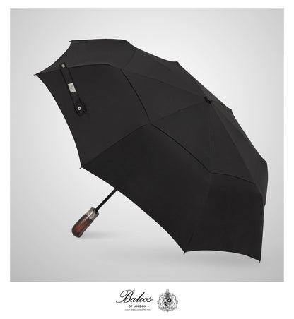 Balios umbrella - Real wood handle with automatic open close and windproof design