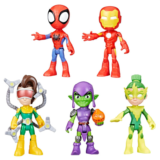 Toy figure — Spidey and his friends 5-pack with 4-inch action figures for kids 3+