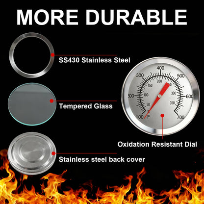 SPOROLWE thermometer - dual scale waterproof 100-700F