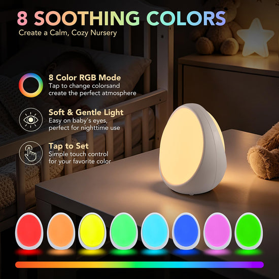 G Keni lamp — Rechargeable nursery night light with timer and memory function