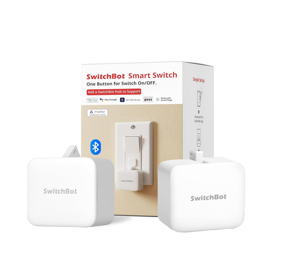 Electronic switch — Switchbot smart button pusher with hub mini matter and app control