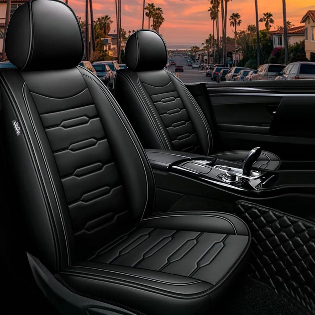 AOMSAZTO vehicle seat cover - waterproof faux leather for GMC Canyon 2015-2025