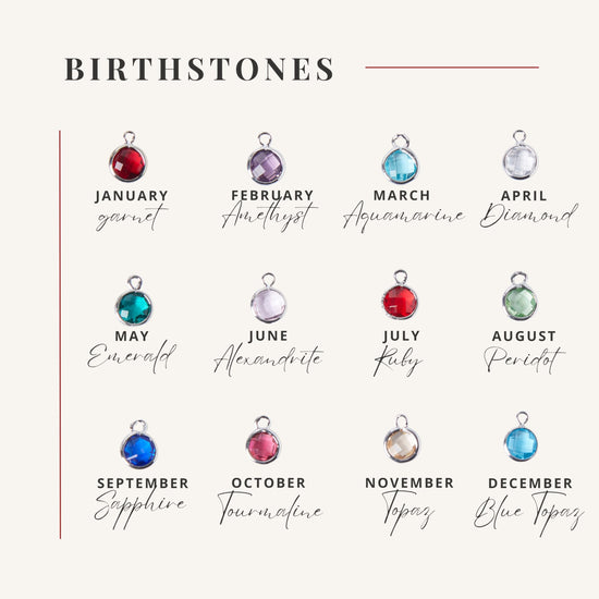 MignonandMignon personalized name necklace with birthstone - custom engraved gold pendant for women