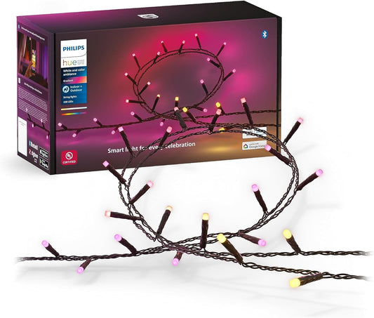 Philips Hue string lights — 65-foot color changing with smart control and weatherproof design