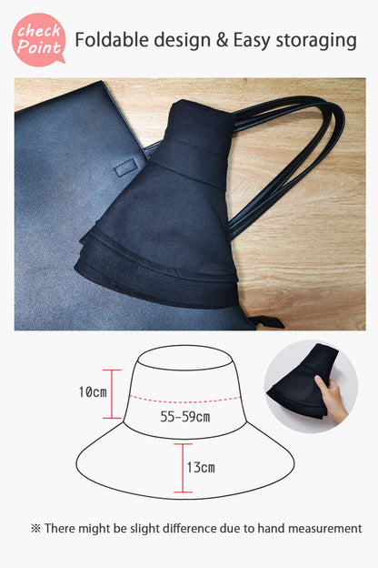 DRIONO wide brim bucket hat — UPF50+ sun protection and adjustable brim