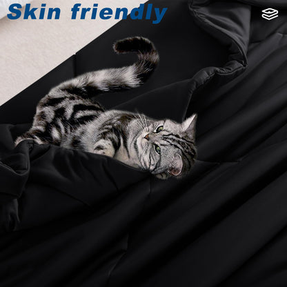 Cooling comforter — double-sided cold tech fabric for hot sleepers