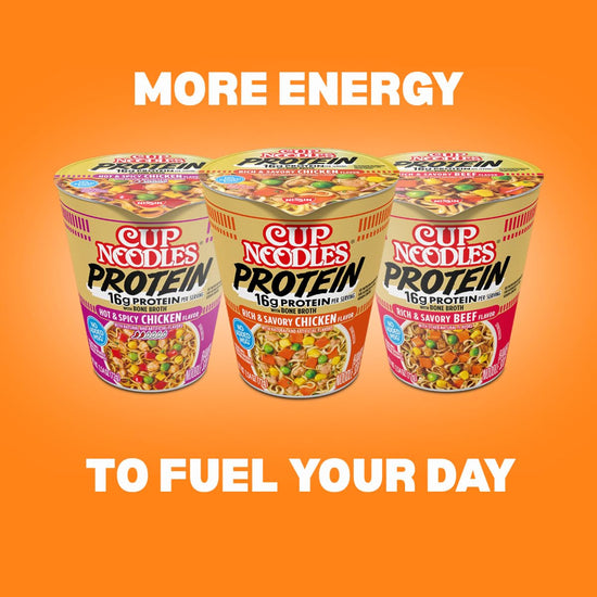 Nissin noodle bowls — instant ramen and stir fry meals