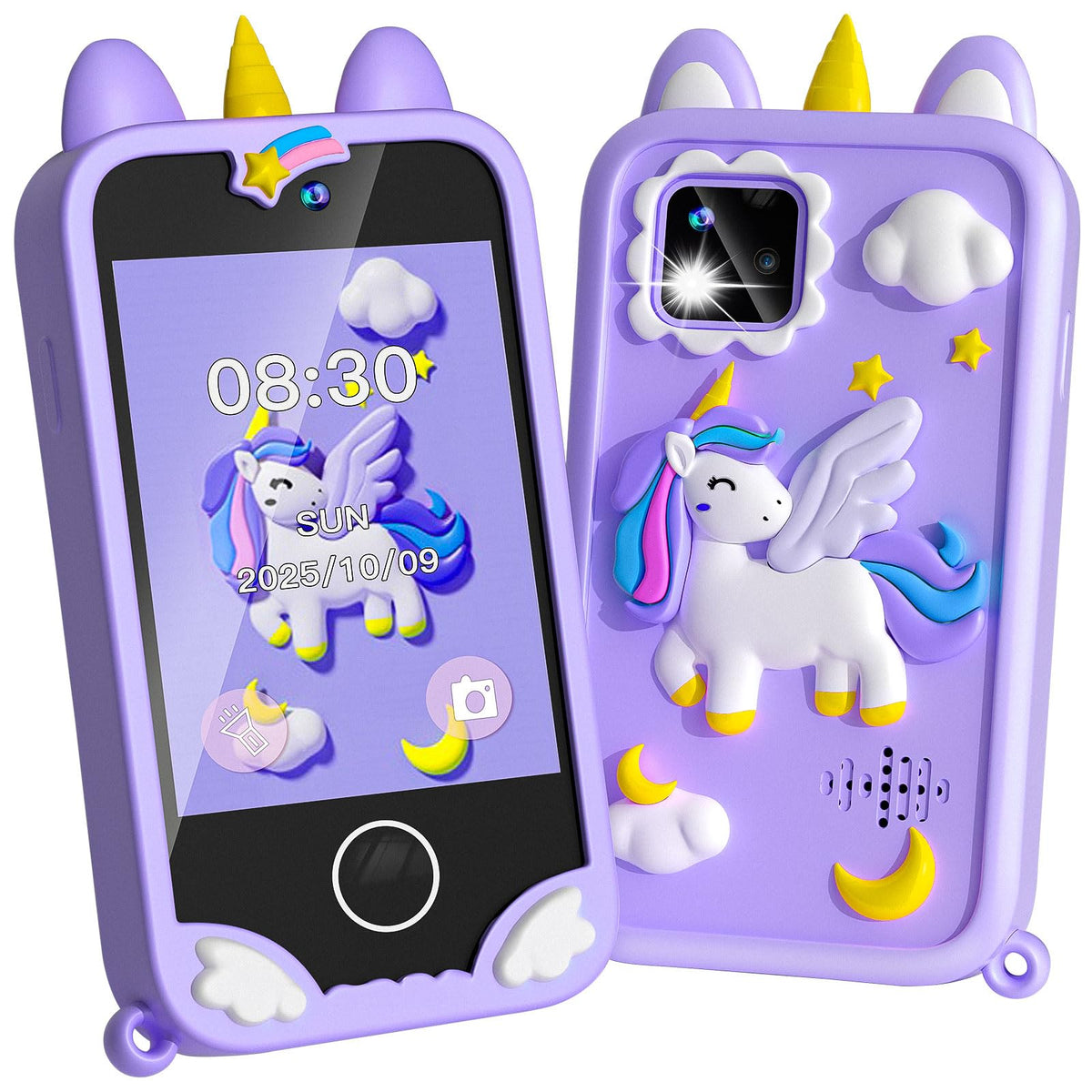 Pretend play toy — 2.8 touchscreen kids smart phone with dual cameras and games