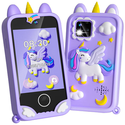 Pretend play toy — 2.8 touchscreen kids smart phone with dual cameras and games