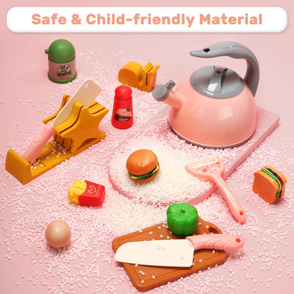 Pretend play toy — Cute Stone kids cooking set