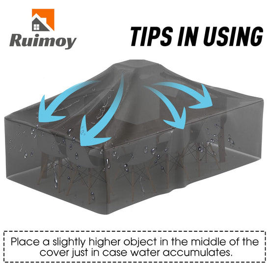 Storage cover — Waterproof outdoor furniture cover with heavy duty 600D material