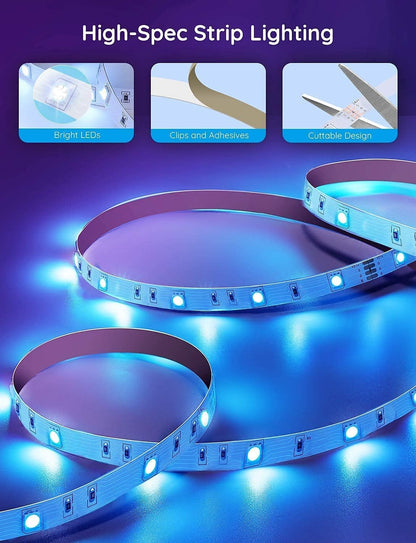 Govee string lights — Bluetooth control with music sync and 64 scenes