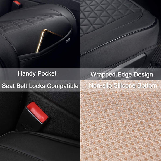 Black Panther vehicle seat cover — Luxury faux leather with anti-slip design
