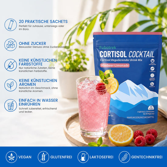 Jello Cortisol Cocktail Pulver, 20 Stücks Cortisol Senken zum Abnehmen