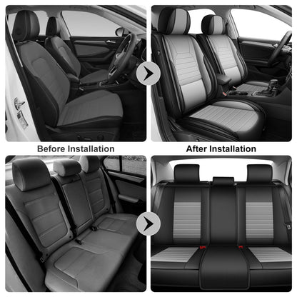 Vehicle seat cover — AOMSAZTO leather fit for Dodge Charger 2006-2026 full set