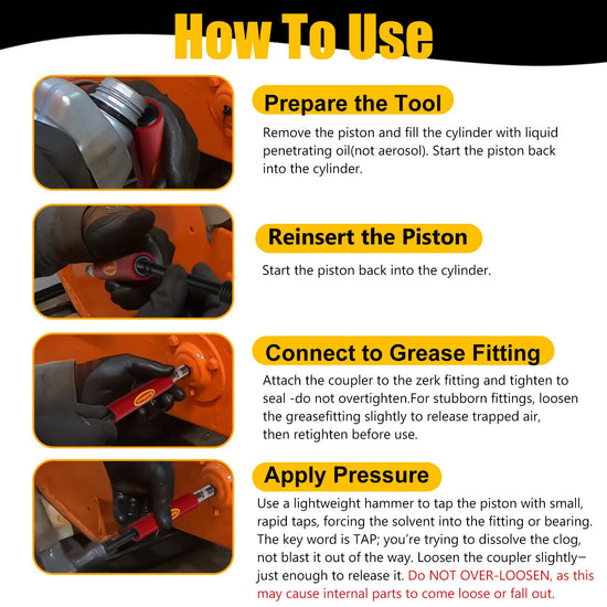 BuildMaven Grease Fitting Cleaning Tool -Grease Zerk Cleaner, Zerk Fitting Cleaning Tool, Remove Old Dried Grease from Fittings, Pins, Shafts, Bushings, and Joints （Red）