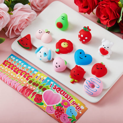 JOYIN squeeze toy - 28 pack of cute kawaii mochi squishy toys
