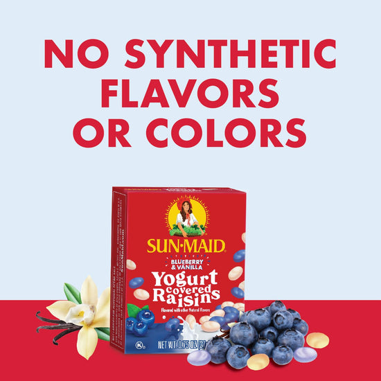 Sun-Maid fruit snacks — yogurt covered raisins