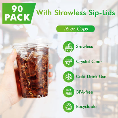 Lilymicky drinking cup with strawless sip lids