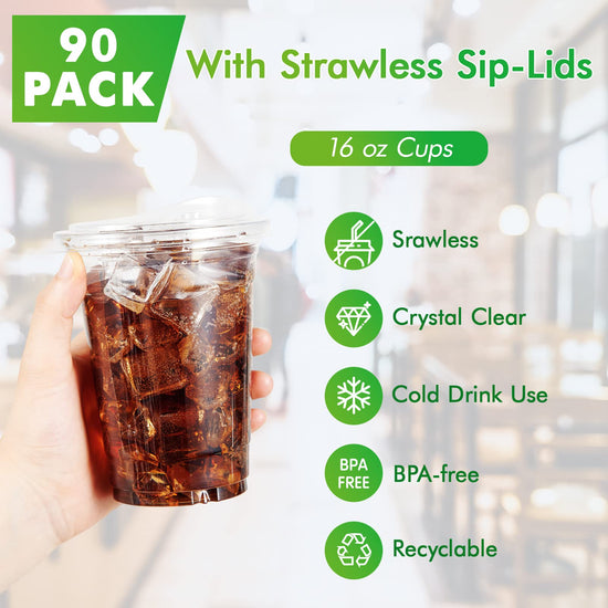 Lilymicky drinking cup with strawless sip lids