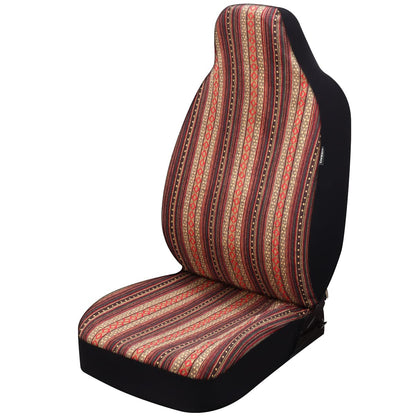 P&J auto vehicle seat covers — Baja blanket design with integrated bucket fit