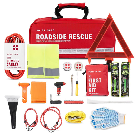 Swiss Safe first aid kit with bonus mini kit for travel and home use