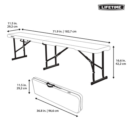Bench — foldable design by Lifetime