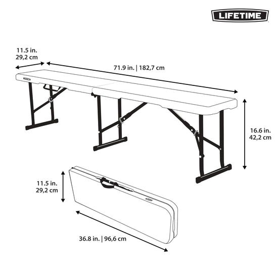 Bench — foldable design by Lifetime