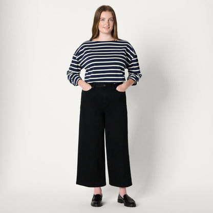 PANTS — High-rise wide leg crop style by Amazon Essentials