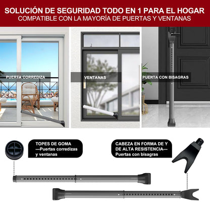 Doorstop — Heavy duty adjustable security bar for home and travel by AceMining