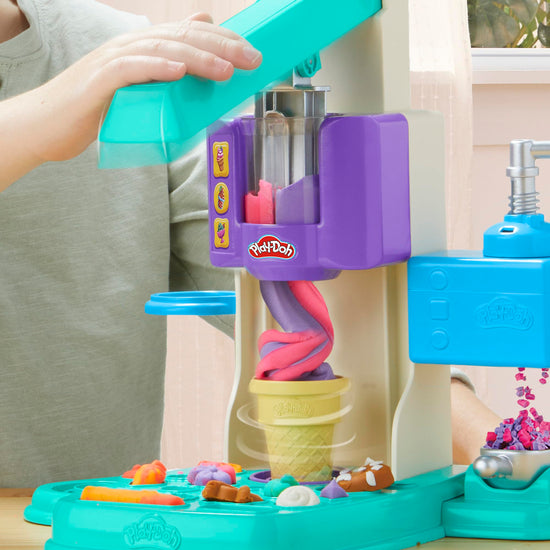 Play-Doh ice cream playset with pretend kitchen accessories for kids 3 and up