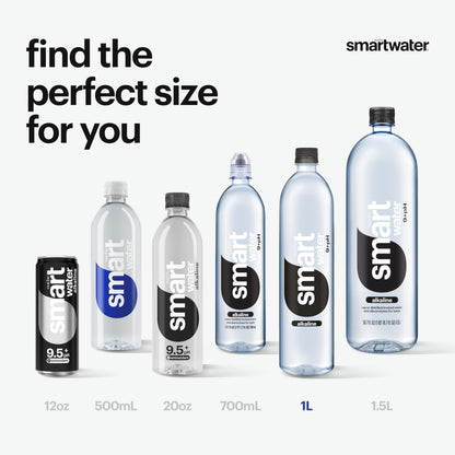 Smartwater alkaline water with antioxidants 1L six-pack