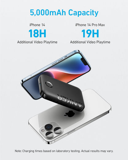 Anker 321 MagGo battery — 5,000mAh magnetic wireless charger for iPhone 15 and earlier series