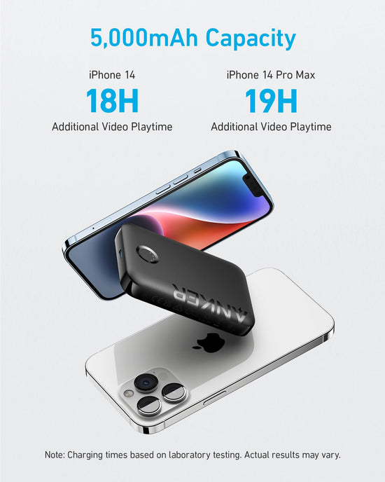 Anker 321 MagGo battery — 5,000mAh magnetic wireless charger for iPhone 15 and earlier series
