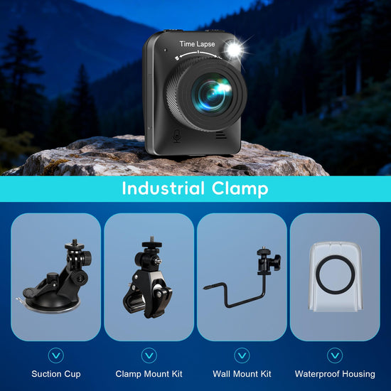 Camera film — 4K time lapse outdoor construction with waterproof housing and mount
