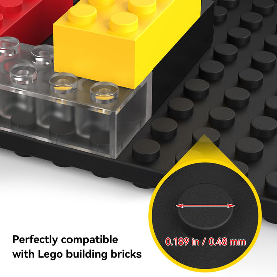 BlissBox shelf — Floating design compatible with Lego building bricks, 9-pack set