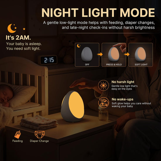 G Keni lamp — Rechargeable nursery night light with timer and memory function