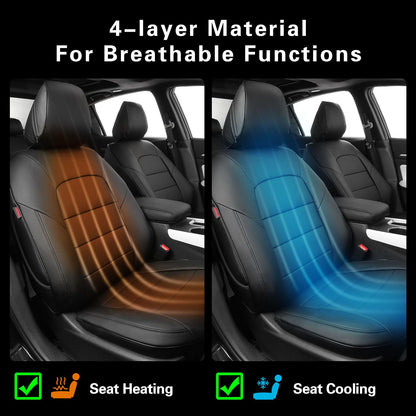 EKR vehicle seat covers - custom fit faux leather for Nissan Altima 2013-2018