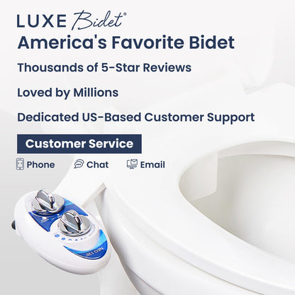 LUXE bidet NEO 120 — self-cleaning non-electric bidet attachment for toilet seat